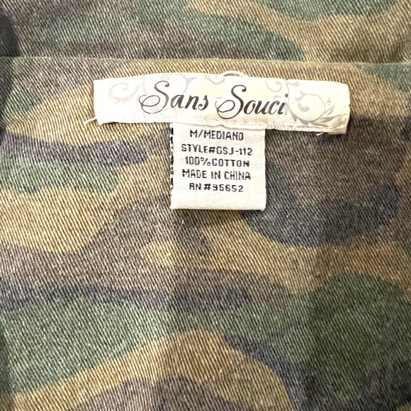Sans Souci camo jacket with faux leather - Picture 6 of 6